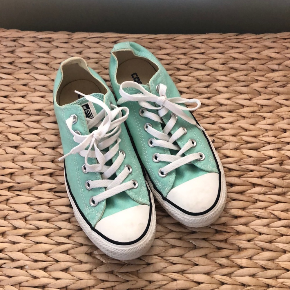 Converse Mint/ Light Blue All Stars size 7